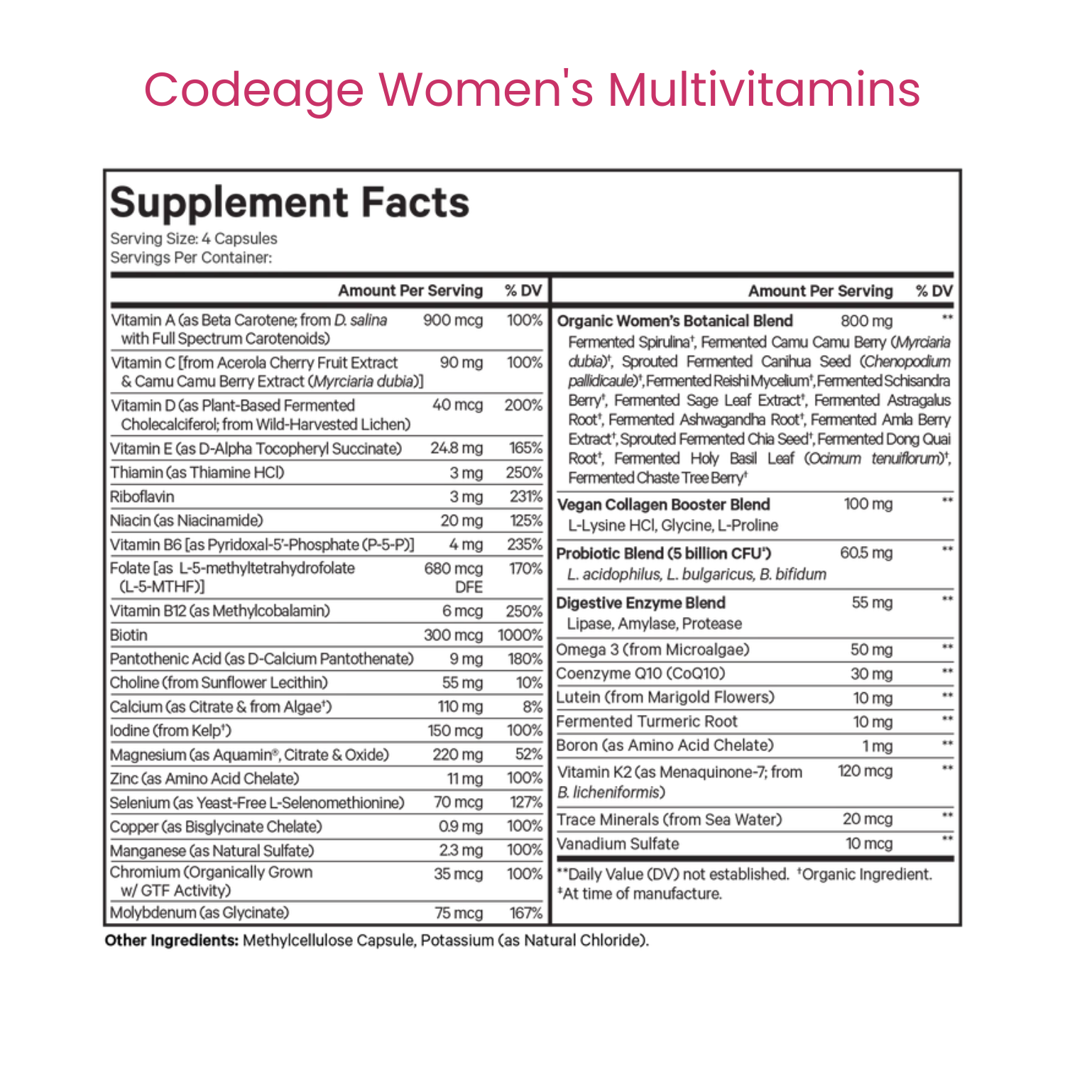 Cabo Health | Women's Multivitamins +  NAD+
