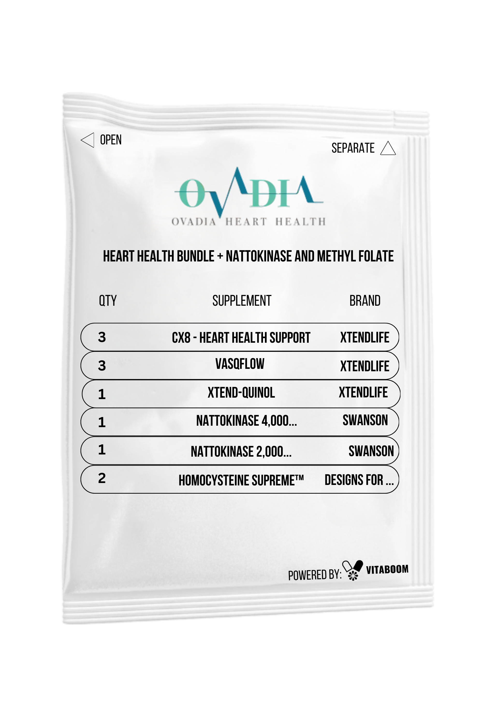 Ovadia | Heart Health Bundle + Nattokinase and Methyl Folate