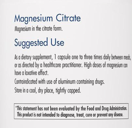 Magnesium Citrate 170mg