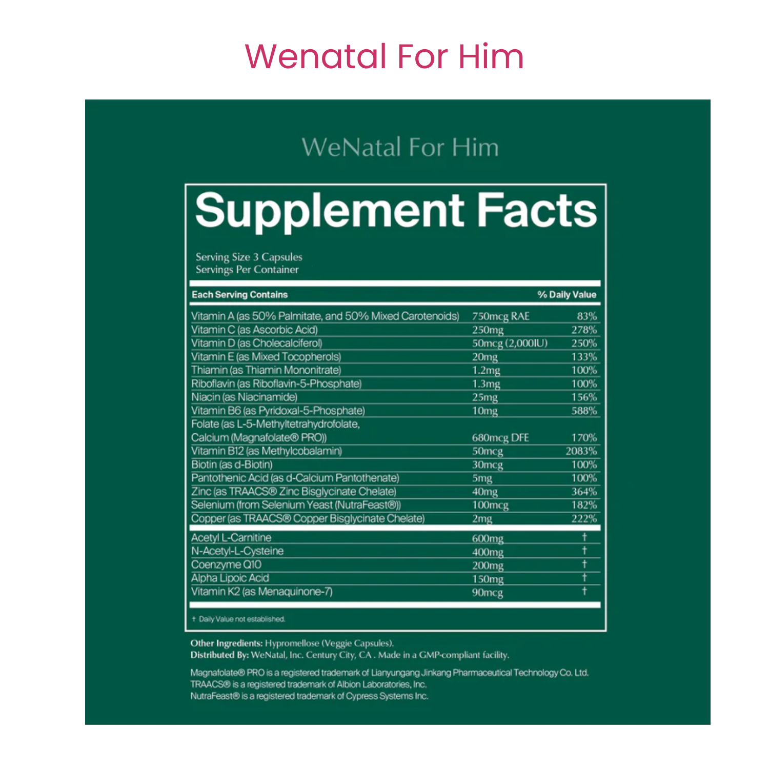 For Him - Prenatal Multivitamin